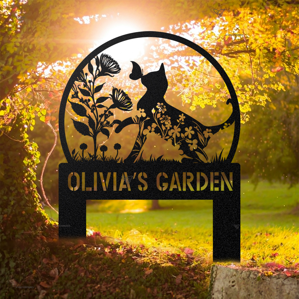 Garden Sign Custom Cat Memorial Stake, Cat Grave Marker, Cat Sympathy Sign, Garden Decor, Pet Lover Gift, Pet Loss Gift, Remembrance Stake